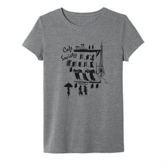 AVON Brigitte Tee "Cafe Society Graphic Tee" ~ Size M (8-10) ~ NEW!!! - Picture 4 of 4